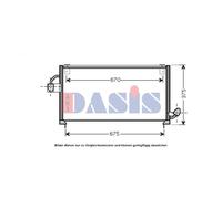 AKS DASIS Condensador Aire Acondicionado Para Subaru Forester SF 2.0 AWD S Turbo