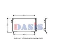 AKS DASIS Condensador Aire Acondicionado Para Subaru Impreza Station Wagon GG
