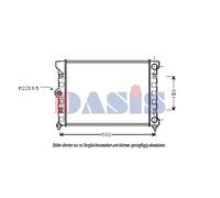 AKS DASIS Enfriador de Agua Radiador Mecánico Gefügt para VW Golf III 1H1