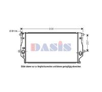 AKS DASIS Enfriador de Agua Radiador para Toyota Rav 4 III _ A3 _ 2.2 D 4WD