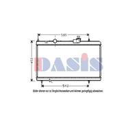 AKS DASIS Enfriador de Agua Radiador Soldadas para Citroën C8 EA _ Eb _ 2.0