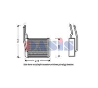 AKS DASIS Intercambiador De Calor Interior Para Ford Focus 1.6 16V 1.4