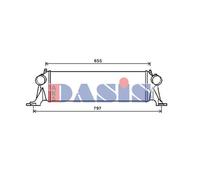 AKS DASIS Intercooler Para Iveco Daily V Chasis/Carrocería 407012N