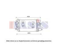 AKS DASIS Intercooler para Opel Meriva B Limusina de Gran Capacidad 157052N