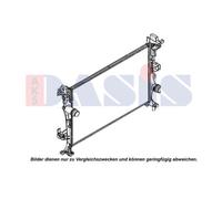 Aks Dasis Radiador De Agua Radiador De Motor Para Fiat 500X 334_ 1.6 D Multijet