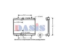 AKS DASIS Radiador Enfriador De Agua Soldado Para Citroën C5 I Break DE_ 2.2 HDi