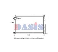 Aks Dasis Radiador Mecánico Para Peugeot 605 6B 2.5 Turbo D