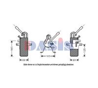 AKS DASIS Secadora Acondicionado Aluminio para Ford Transit Connect P65 _ P70 _