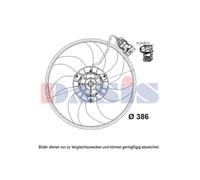 AKS DASIS Ventilador Motor para Opel Corsa C Combo Tour Tigra Twintop