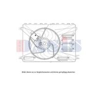 AKS DASIS Ventilador Refrigeración Del Motor Apto para Ford Kuga I Galaxy S-MAX