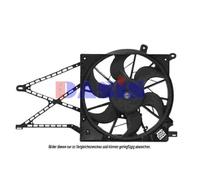 AKS DASIS Ventilador Refrigeración Del Motor Apto para Opel Astra G Cc Zafira Un