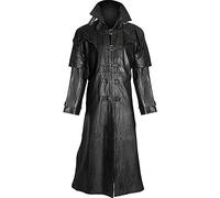Aksah Fashion Disfraz de Van Helsing Hugh Jackman Steampunk gótico de piel para hombre, Piel auténtica., XL