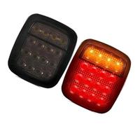 AKSDYIR Luces Traseras Compatible con Jeep para Wrangler YJ TJ CJ Luz Trasera De Freno Trasero Sin Señales De Giro(Smoked with Turn)