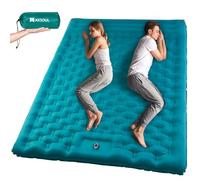 AKSOUL Colchoneta Autoinflable para Dormir para Acampar: Utraligero Esterilla Inflable Portatíl Colchón Individual, concon Bomba de Pie para Camping, Exteriores, Viaje