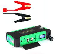 AKT Arrancador de Batería de Coche Banco de Energía 600A Amplificador de Batería de Coche Portátil Cargador 12V Dispositivo de Arranque Buster de Arranque de Coche Diesel de Gasolina,Green