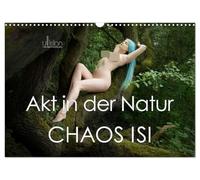 Akt in der Natur - Chaos Isi (Wandkalender 2026 DIN A3 quer), CALVENDO Monatskalender: blauhaarige Weiblichkeit in der Natur
