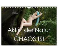 Akt in der Natur - Chaos Isi (Wandkalender 2026 DIN A4 quer), CALVENDO Monatskalender: blauhaarige Weiblichkeit in der Natur