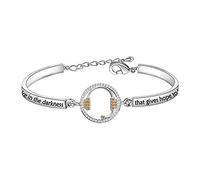 AKTAP 911 - Pulsera de abalorios para operador de emergencia, joyería de emergencia, con texto en inglés "Always Remember It's Your Voice in the Darkness That Gives Hope Thank You"