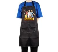 AKTAP Delantal ajustable con texto en inglés "We're Just Here for The Burgers Fans BBQ/Baking Apron Gift, Delantal de la familia de Bob, M