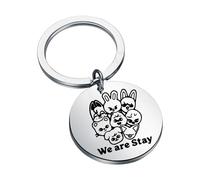 AKTAP Skz Llavero SKZ de personajes para fanáticos del K-POP, regalo We are Stay Llavero Stay Kids Fandom Gift, Llavero Skz, S