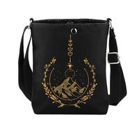 AKTAP Una corte de espinas y rosas regalos para los amantes de los libros, bolsa de mano City of Starlight Night Court, regalo para la fan de Rhysand, Bolso bandolera Night Court, 32 * 37cm