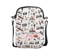 AKTAP Vampire Gift TVD Character Mini bolsa cruzada I Was Feeling Epic Vampire Shoulder Bag Mystic Falls regalo para fans de DS Bro, Mini bolsa con texto en inglés "I Was Feeling", 8.26*5.9*0.98
