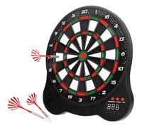 AKTIVE 54122 Diana electrónica con Pantalla LCD, 29 Juegos, 3 Dardos de Punta Flexible, hasta 4 Jugadores, 31x20x33 cm