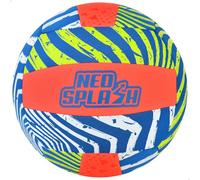 AKTIVE 54291 Balón de Voleibol Playa de Neopreno 21 cm Multicolor, Flotante y Resistente al Agua, óptimo para la Playa y Piscina
