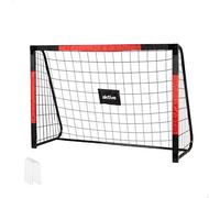 AKTIVE 54303 Portería de fútbol de Acero, Estructura Desmontable, Fácil de Montar, 180x120x60 cm, con Red de poliéster, Incluye 5 piquetas para fijación, Resistente y Ligera, óptimo para Entrenar