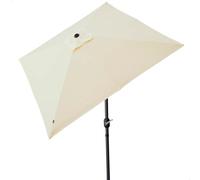 AKTIVE 61118 - Sombrilla jardín y terraza exterior cuadrada antiviento 2,7 x 2,7m, Altura 2,6m, Protección UV50, De aluminio, fácil de plegar e instalar, Sombrillas terraza, parasol jardín