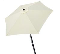 AKTIVE 61123 - Sombrilla jardín y terraza exterior hexagonal antiviento / Altura 2,5m / Estructura de aluminio, fácil de plegar e instalar / Protección UV50 / Sombrillas terraza, parasol jardín