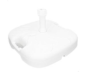 AKTIVE 61140 - Base para sombrilla, Bases para sombrillas, Soporte para Parasol, pie para sombrillas, Base rellenable Blanca, Medidas 45x29cm, Resistente, Soportes para sombrillas y parasoles