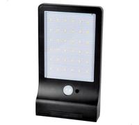 AKTIVE 61534, Farola exterior solar led con sensor de movimiento, lámpara led, Luz continua entre 6 y 8 horas, 36 leds, de 300 lumen, Impermeable, farolas solares