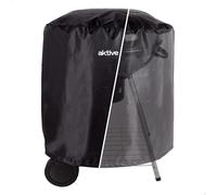 AKTIVE 61553 - Funda Barbacoa Exterior Impermeable, Reforzada y Ajustable, Material 100% poliéster, Medidas 69,5x67cm, Protección para Parrillas, Accesorios para barbacoas