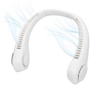 AKTIVE 61589 Ventilador de Cuello, 22,5x20,5 cm, 3 Modos Aire, 2-6 Horas duración, Cargador USB Incluido, Material ABS y Silicona, Aire Cuello, Ventiladores