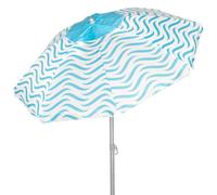 Aktive 62441 Waves Uv50 Protection 220 Cm Beach Umbrella Blanco