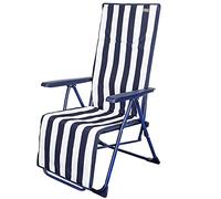Tumbona plegable 5 posiciones rayas marineras aktive garden
