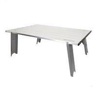 AKTIVE 63056 Mesa Plegable Camping, 55x41x20 cm, Aluminio, Ligera y Resistente, Máx. 20 kg, con Funda Transporte, con Anclajes, Acampada, Enrrollable, Exterior, Mesas Plegables, Campismo