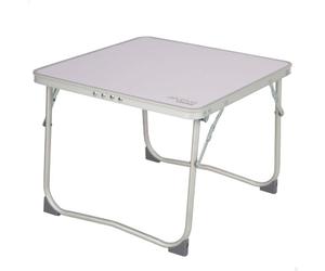 AKTIVE 63057 Mesa Baja Plegable, 40x40x30 cm, Color Malva, Topes antivuelco, Tablero MDF, Estructura Aluminio, Soporta 20 kg, Plegado Compacto, Peso Ligero, Mesas Plegables, Playa, Camping, Picnic