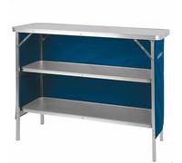 AKTIVE 63090 Armario de Tela para Camping, Estructura Plegable y Desmontable, con Bolsa de Transporte, Medidas 110x38x88 cm, Mueble Auxiliar Cocina Exterior, Armarios, Almacenaje Aire Libre
