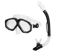 AKTIVE Aqua Sport Gafas Buceo con Tubo Flexible Adultos, Máscara antigotas, Fácil Ajuste, Látex Free, Protección contra Salpicaduras, Válvula de Escape, Lentes policarbonato, Snorkel (54256)