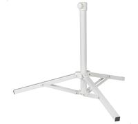 AKTIVE Base sombrilla, Color blanco, 3 patas metal, Abierta 100x100x83 cm, Cerrada 10x10x68 cm, Mástil Ø25-32 mm, Parasol plegable, Pie sombrillas (61157)