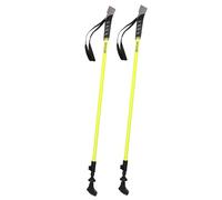 AKTIVE Bastón Extensible Senderismo, Empuñadura Goma, Punta metálica o Goma, Longitud Regulable 82-135 cm, Sistema de Cierre rápido, Correa Ajustable, Bastones de Trekking Plegables (54181)