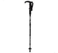 AKTIVE Bastones Extensibles Senderismo telescópicos, Empuñadura Goma, Punta metálica o Goma, Longitud Regulable, Sistema de Cierre rápido, Correa Ajustable, Bastones de Trekking Plegables