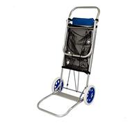 AKTIVE Carrito Multiusos 2 en 1 Azul/INOX 100x47x52 cm