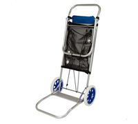 AKTIVE Carrito Multiusos 2 en 1 Azul/INOX 100x47x52 cm