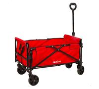 Aktive carro playa con ruedas rojo