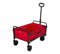 Carro Multiusos Aktive Rojo Poliéster Acero 65 x 94 x 40 cm Plegable Playa