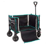 Carro playa plegable negro pata transporte máx 60 kg - CD Talla única