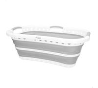 AKTIVE Cesta plegable 17 litros, Formato rectangular, 52 x 36 x 20 cm, Plegado compacto, Libre de BPA, Caja de almacenamiento portátil, Cesto ropa sucia plegable, Para hogar, Camping y picnic (63114)